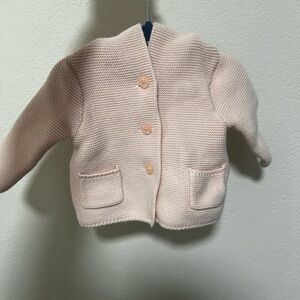 Baby Gap Pink Button-Up Baby Cardigan